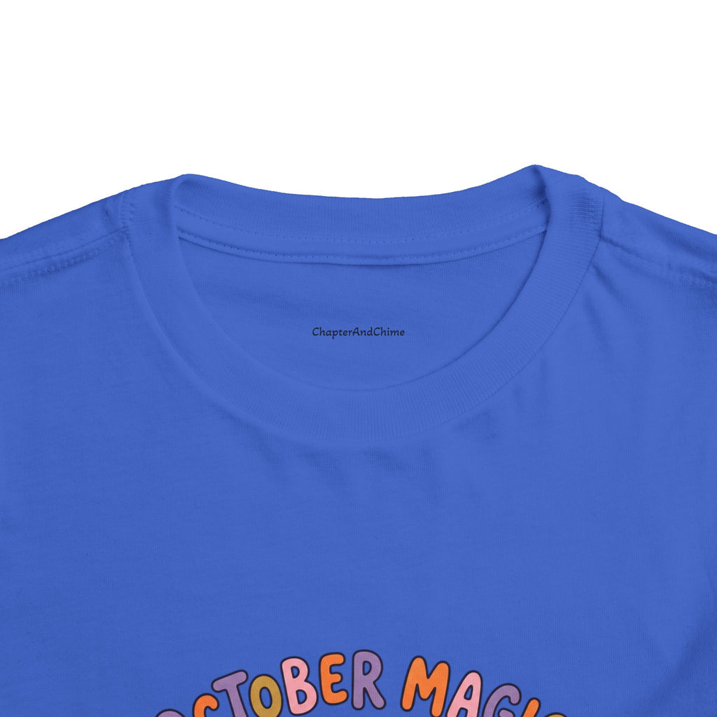 Halloween - October Magic Toddler Tee — Cute Witch Pumpkin Halloween Shirt