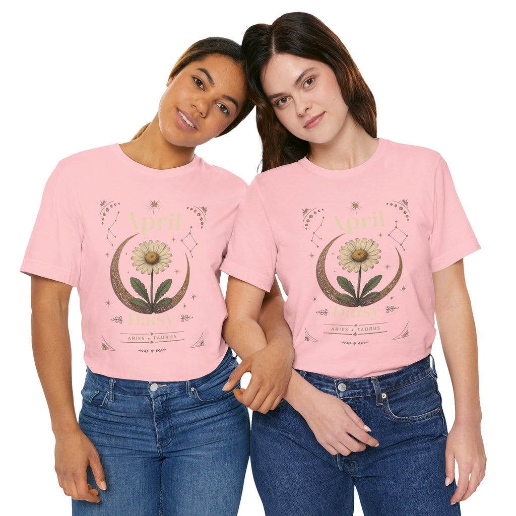 April Birth Flower Tee | Daisy Botanical Design | Birthday Gift