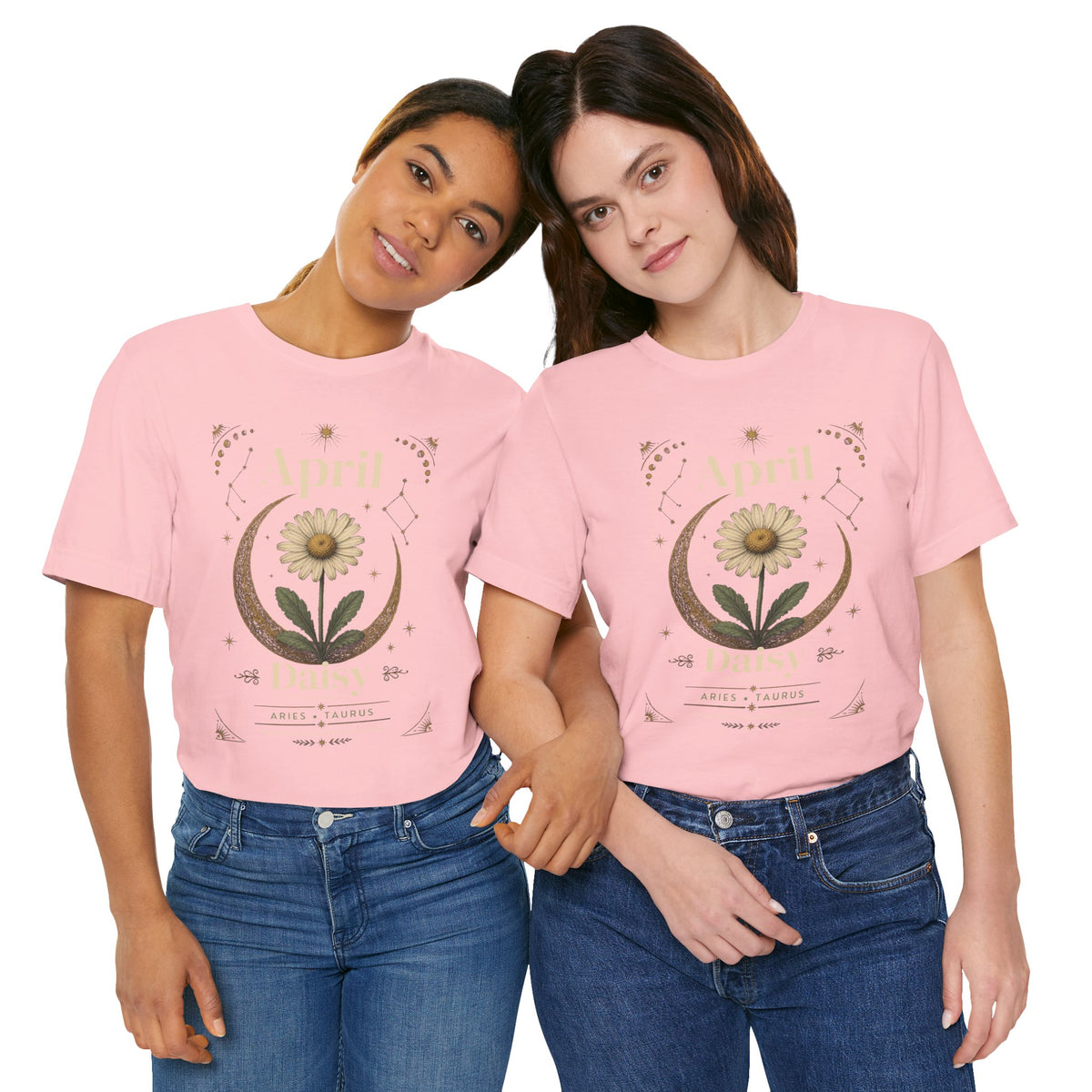 April Birth Flower Tee | Daisy Botanical Design | Birthday Gift