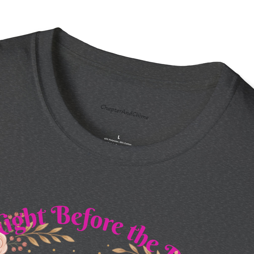 Bride and Bridesmaids Illustration T-Shirt | Floral Wedding Bridal Party Design