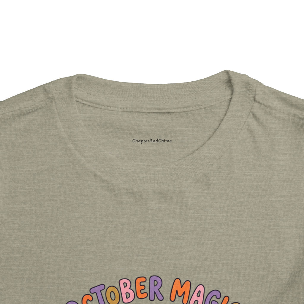 Halloween - October Magic Toddler Tee — Cute Witch Pumpkin Halloween Shirt