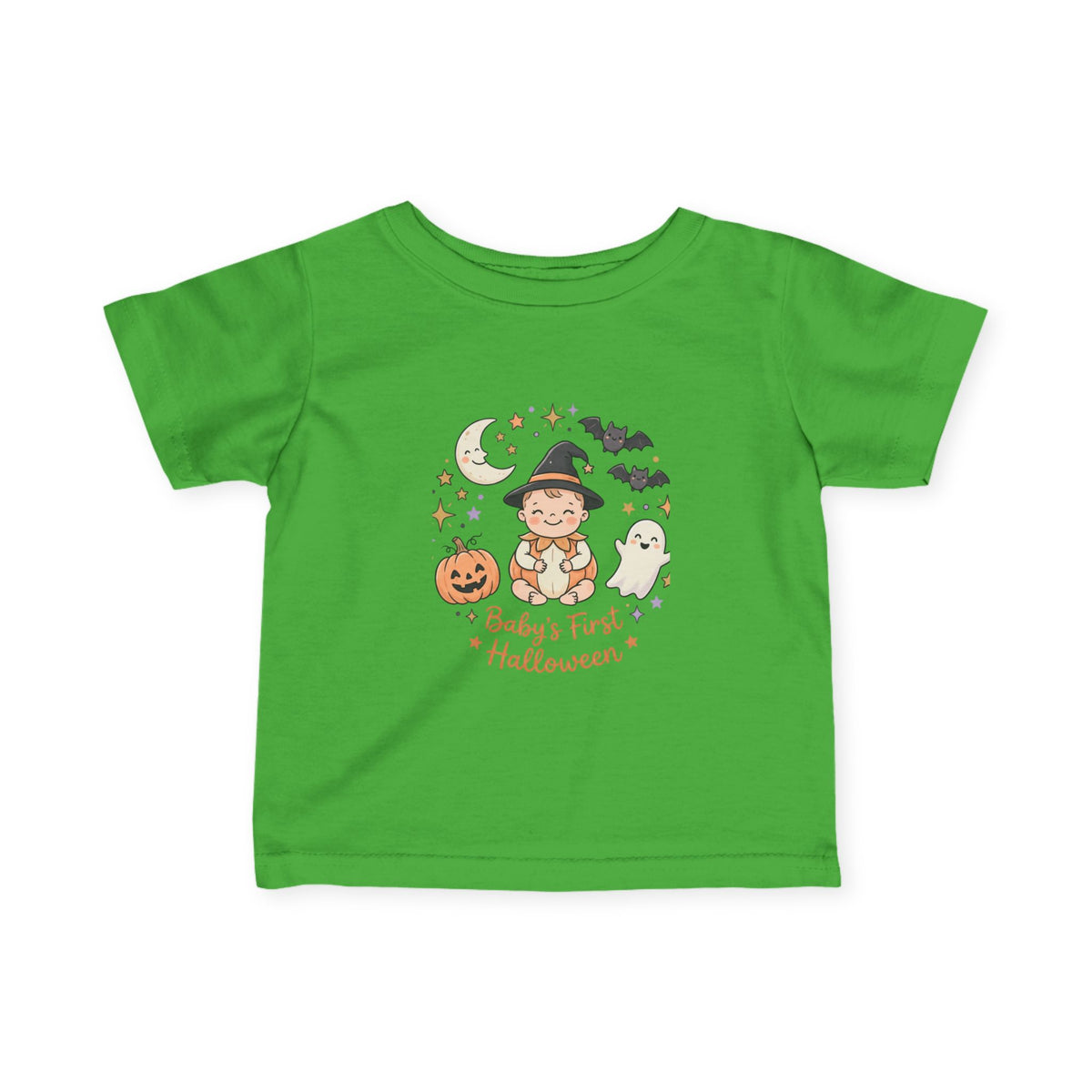 Baby’s First Halloween Infant Tee — Cute Witch Costume Pumpkin & Ghost