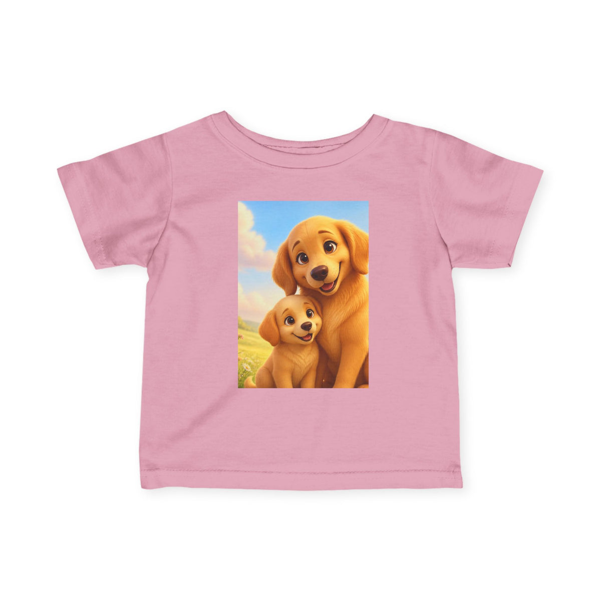 Dog Golden Retriever Puppies Infant Tee | Cute Dog Baby Shirt