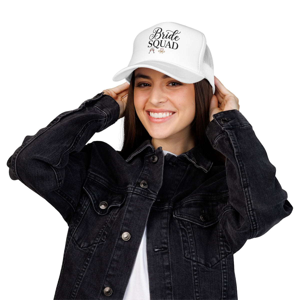 Bride Squad Trucker Hat — Bachelorette Party Foam Cap