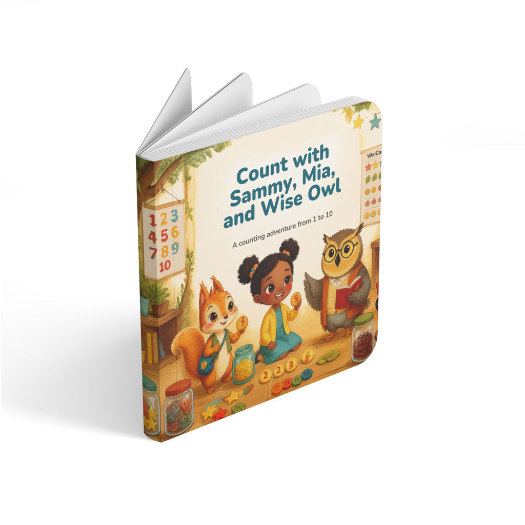 Counting Board Book — "Count with Sammy, Mia, and Wise Owl" (We Can Count 1 to 10)