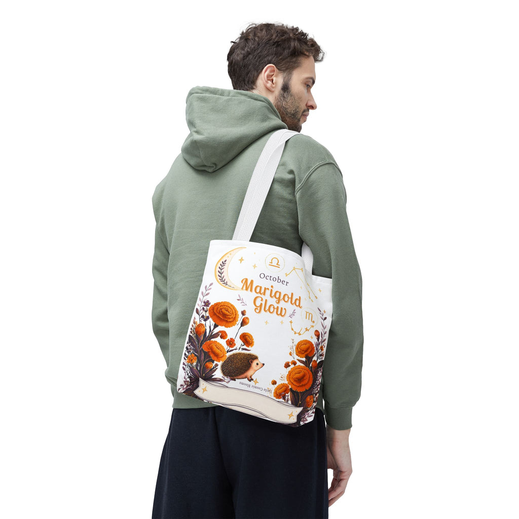 October Birth Flower - Marigold Glow Tote Bag (AOP)