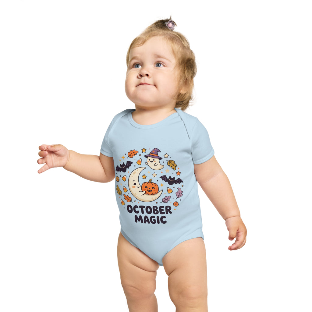 Halloween - October Magic Baby Bodysuit — Cute Halloween Infant Onesie