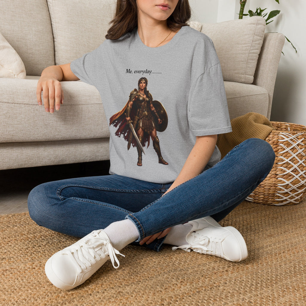 Warrior Lady T-Shirt — "Me, everyday..." Feminine Fantasy Graphic Tee