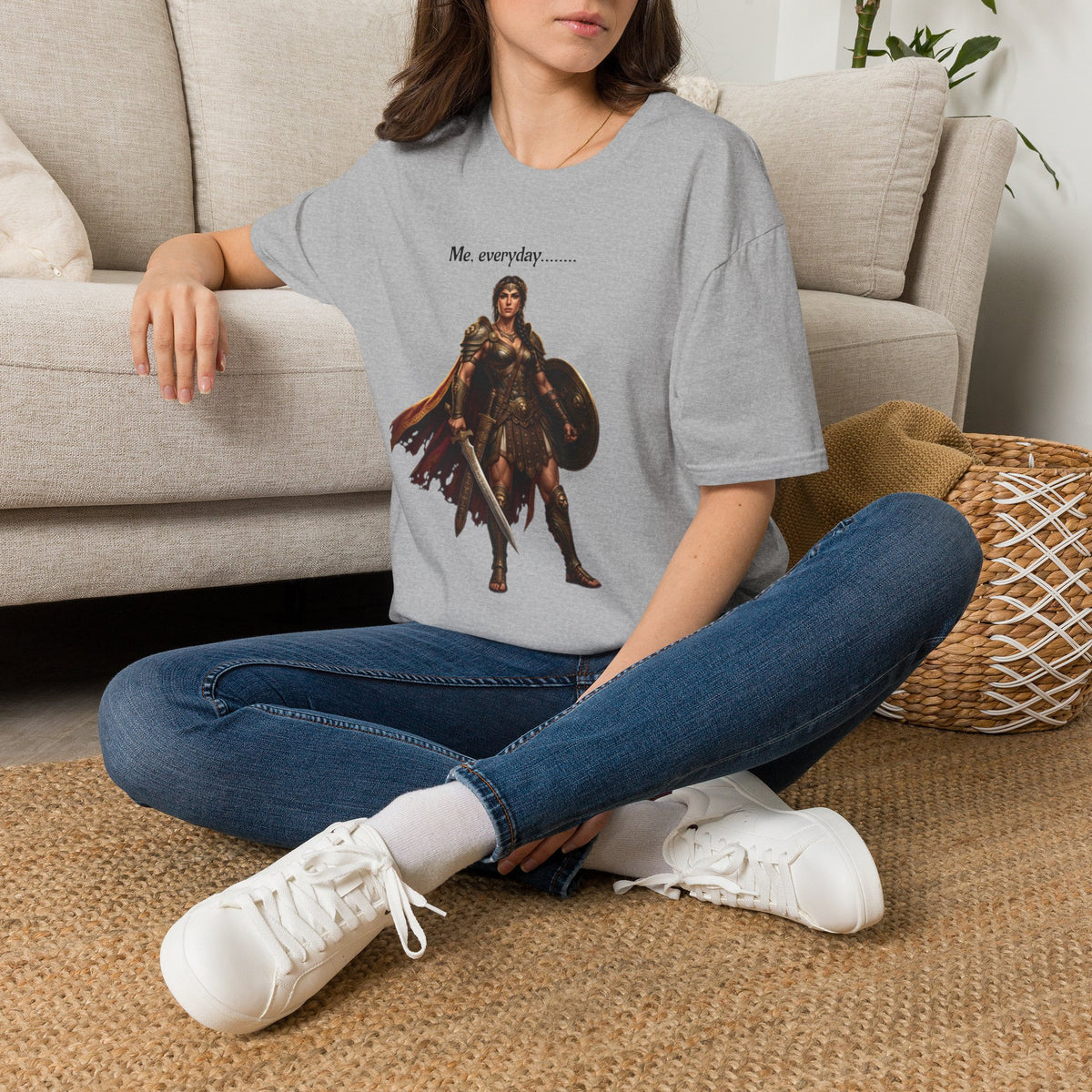 Warrior Lady T-Shirt — "Me, everyday..." Feminine Fantasy Graphic Tee