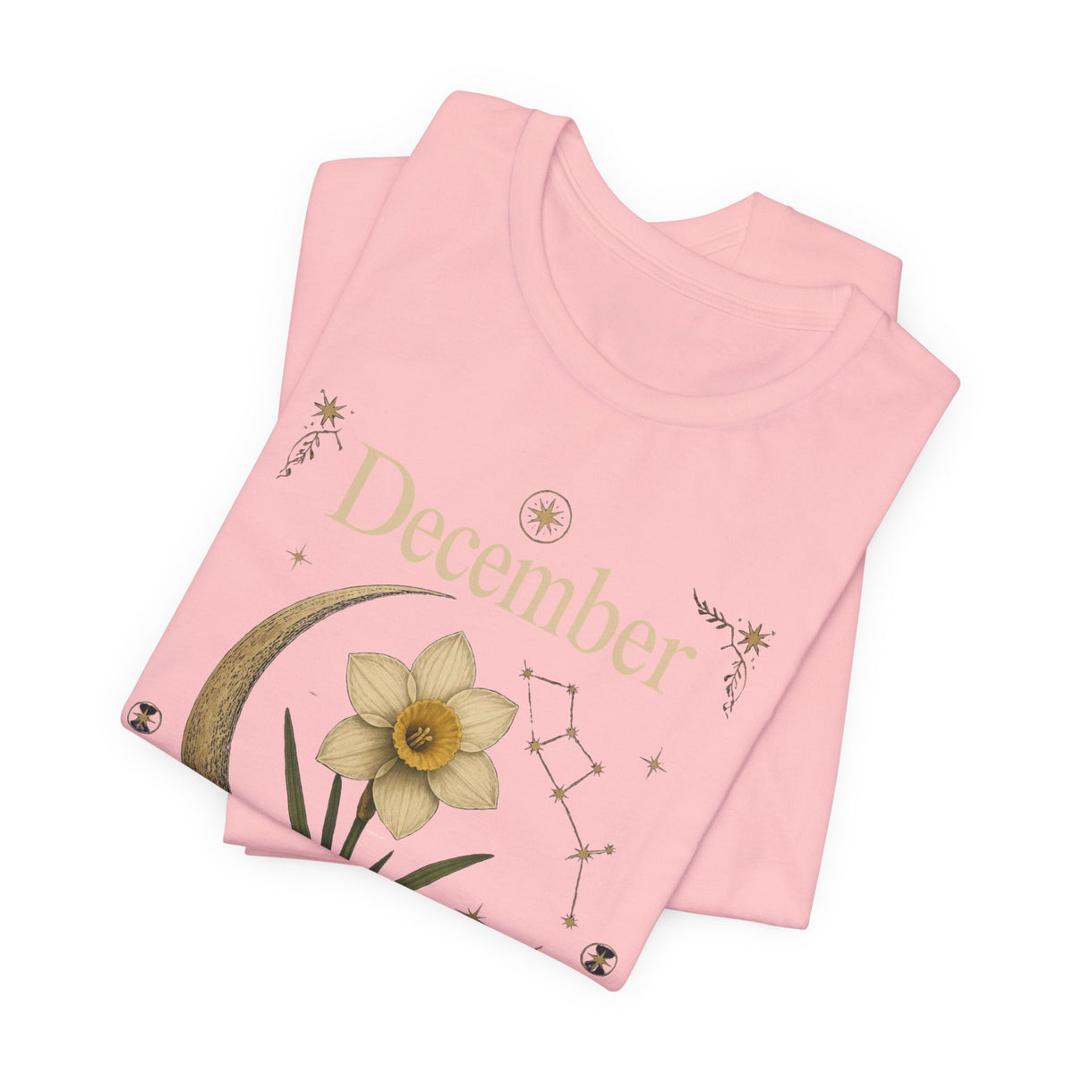 December Birth Flower - Narcissus T‑Shirt — Birth Month Flower Tee