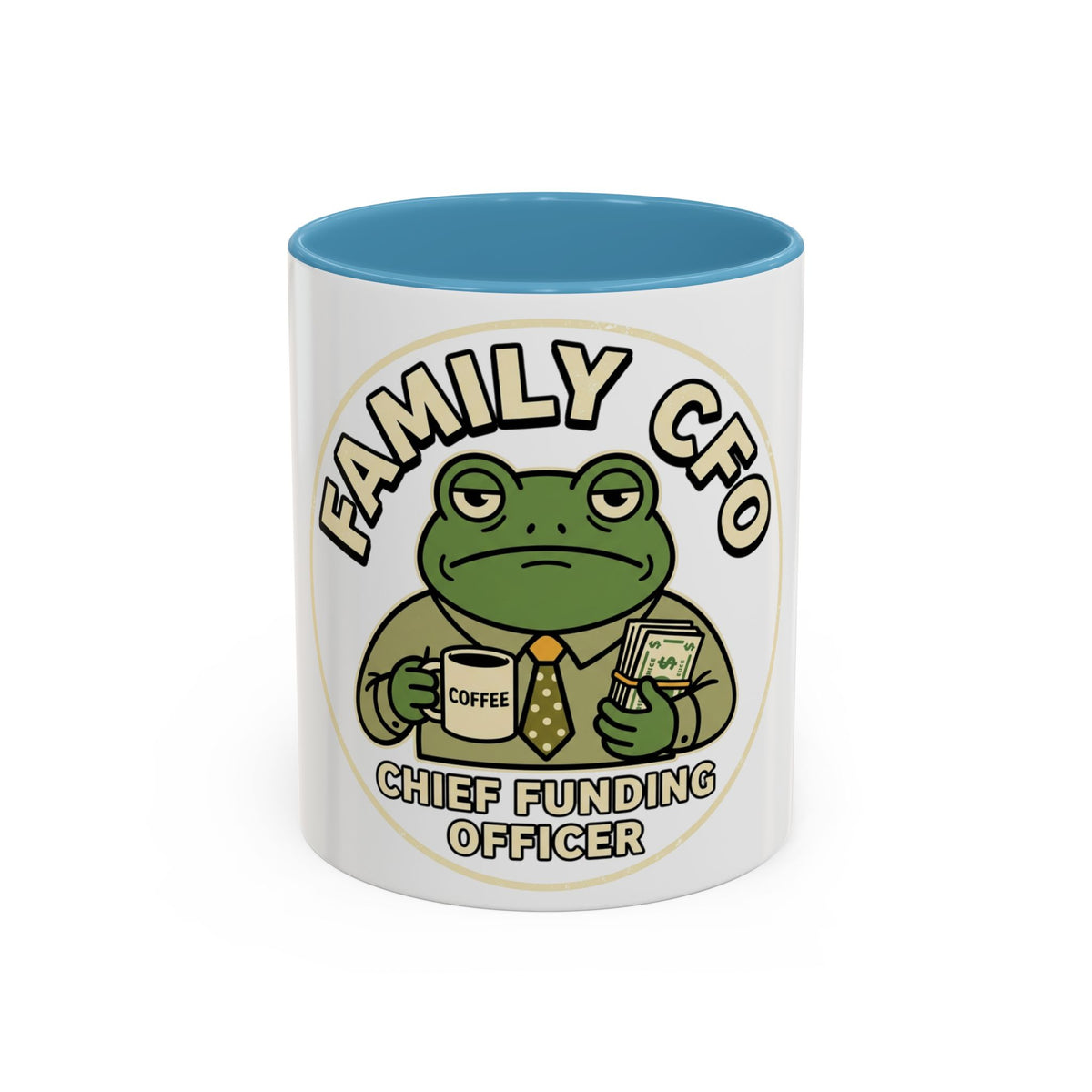 Family CFO Frog Chief Funding Officer mug | Accent coffee mug
