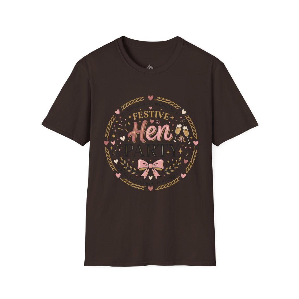 Festive Hen Party T-Shirt | Bachelorette Celebration Design