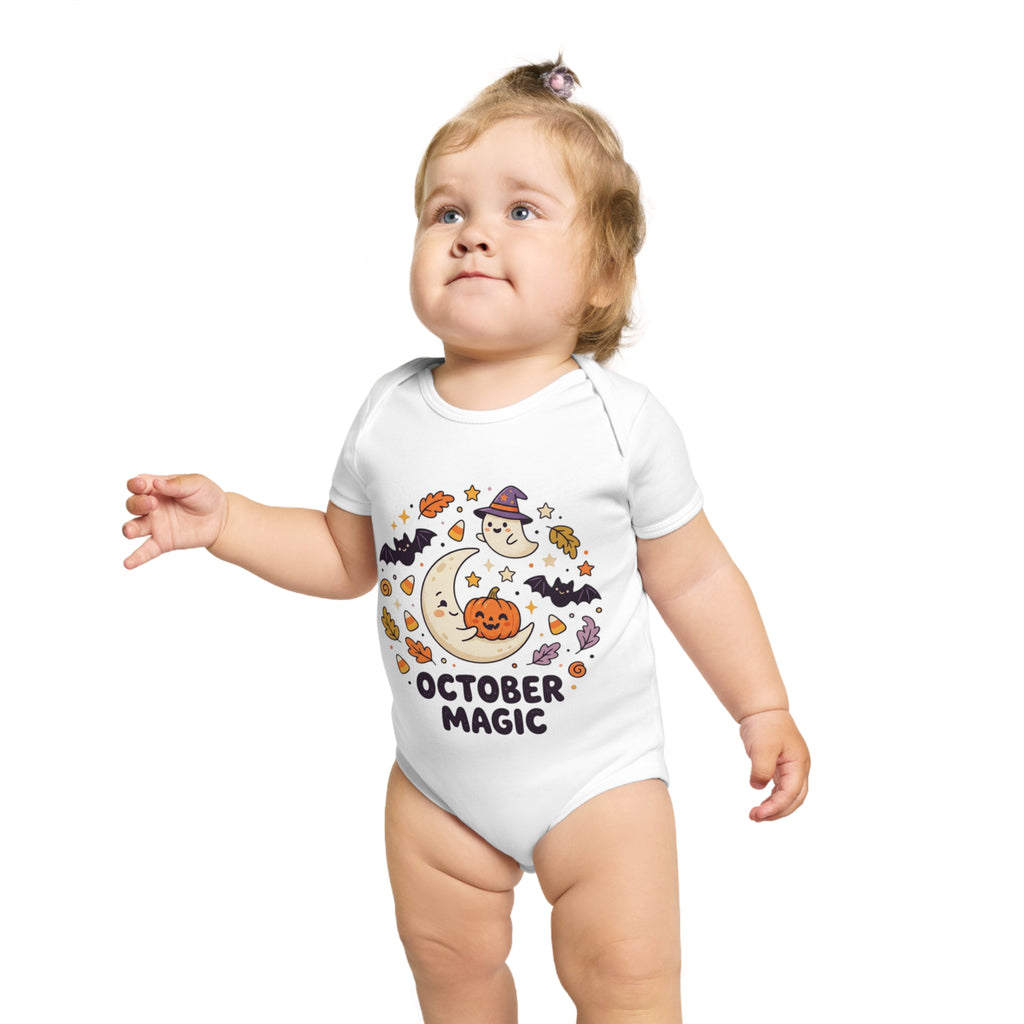 Halloween - October Magic Baby Bodysuit — Cute Halloween Infant Onesie