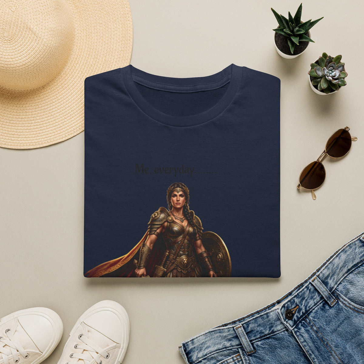 Warrior Lady T-Shirt — "Me, everyday..." Feminine Fantasy Graphic Tee
