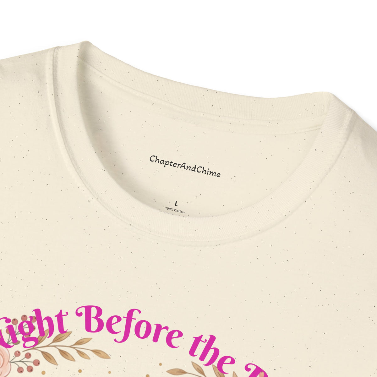Bride and Bridesmaids Illustration T-Shirt | Floral Wedding Bridal Party Design