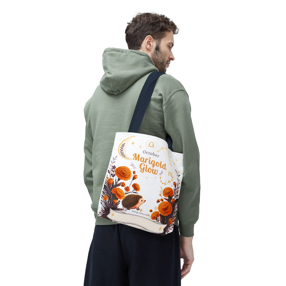 October Birth Flower - Marigold Glow Tote Bag (AOP)