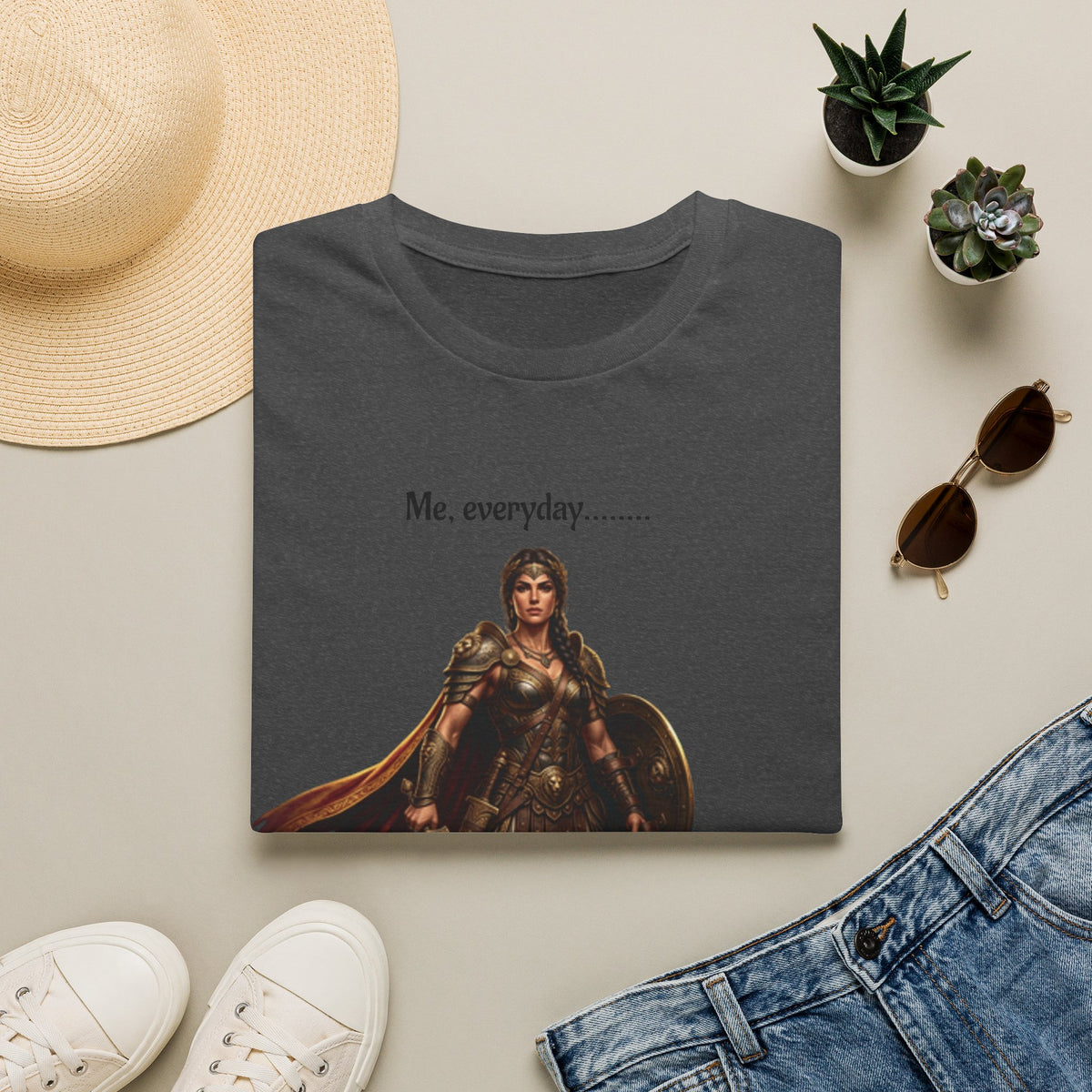 Warrior Lady T-Shirt — "Me, everyday..." Feminine Fantasy Graphic Tee