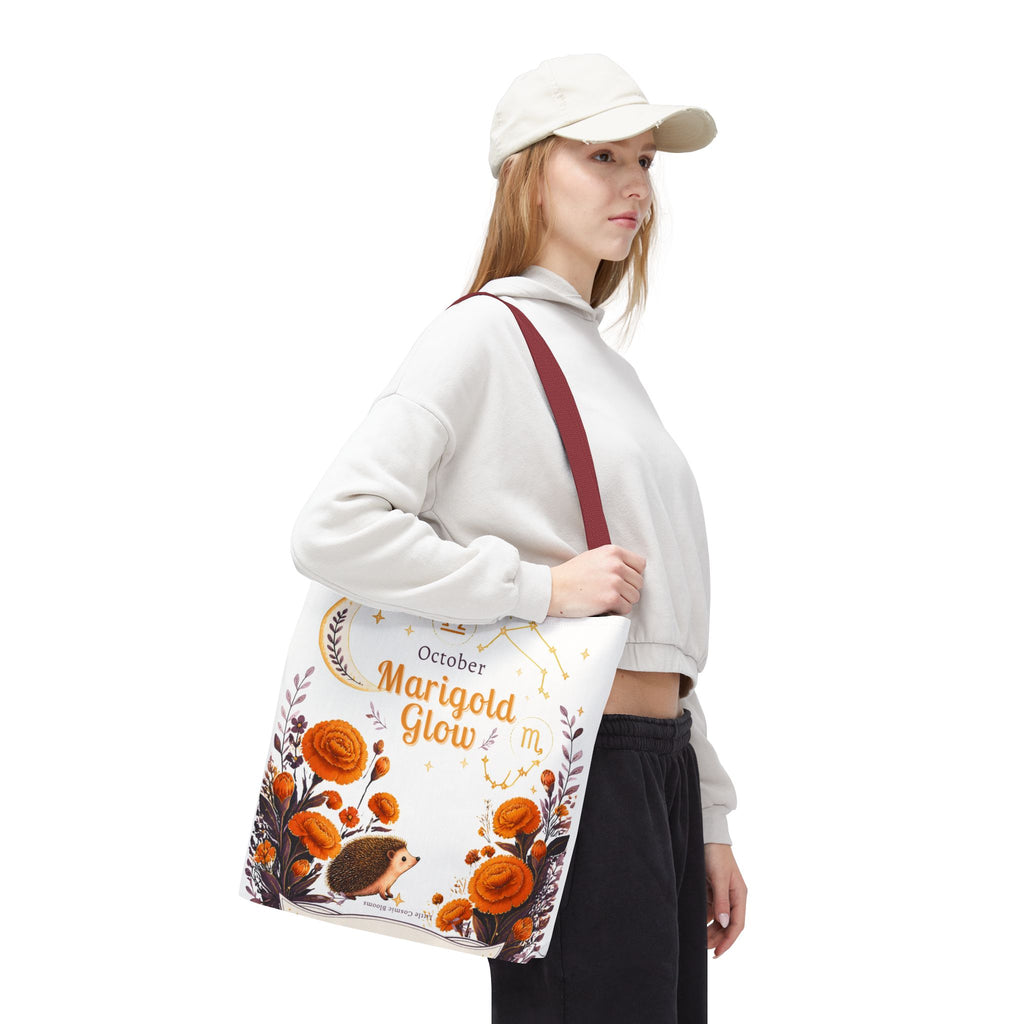 October Birth Flower - Marigold Glow Tote Bag (AOP)