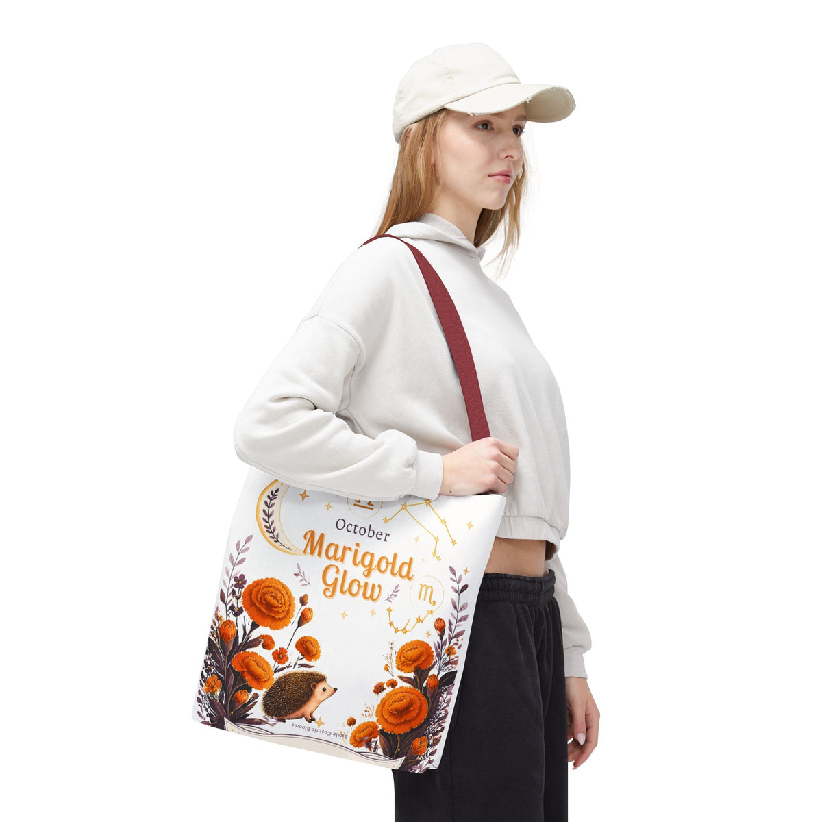 October Birth Flower - Marigold Glow Tote Bag (AOP)