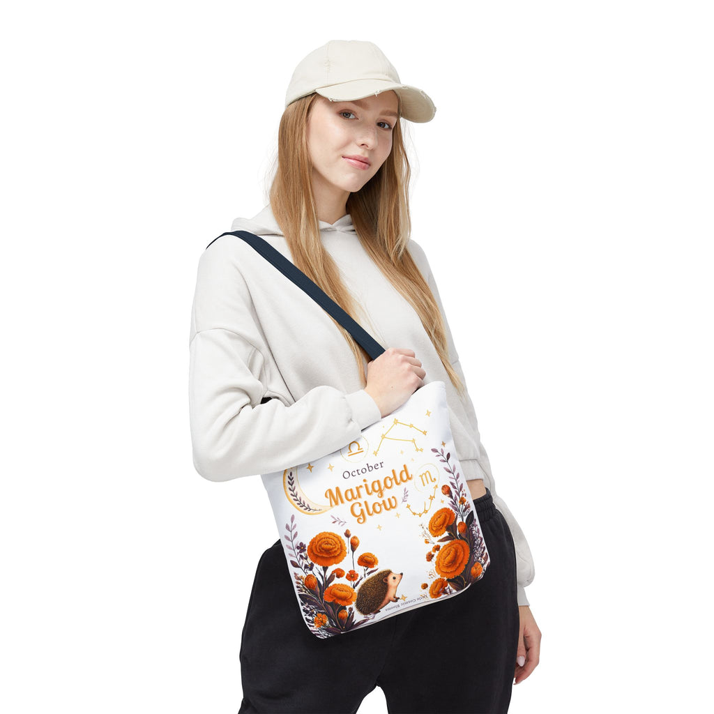 October Birth Flower - Marigold Glow Tote Bag (AOP)