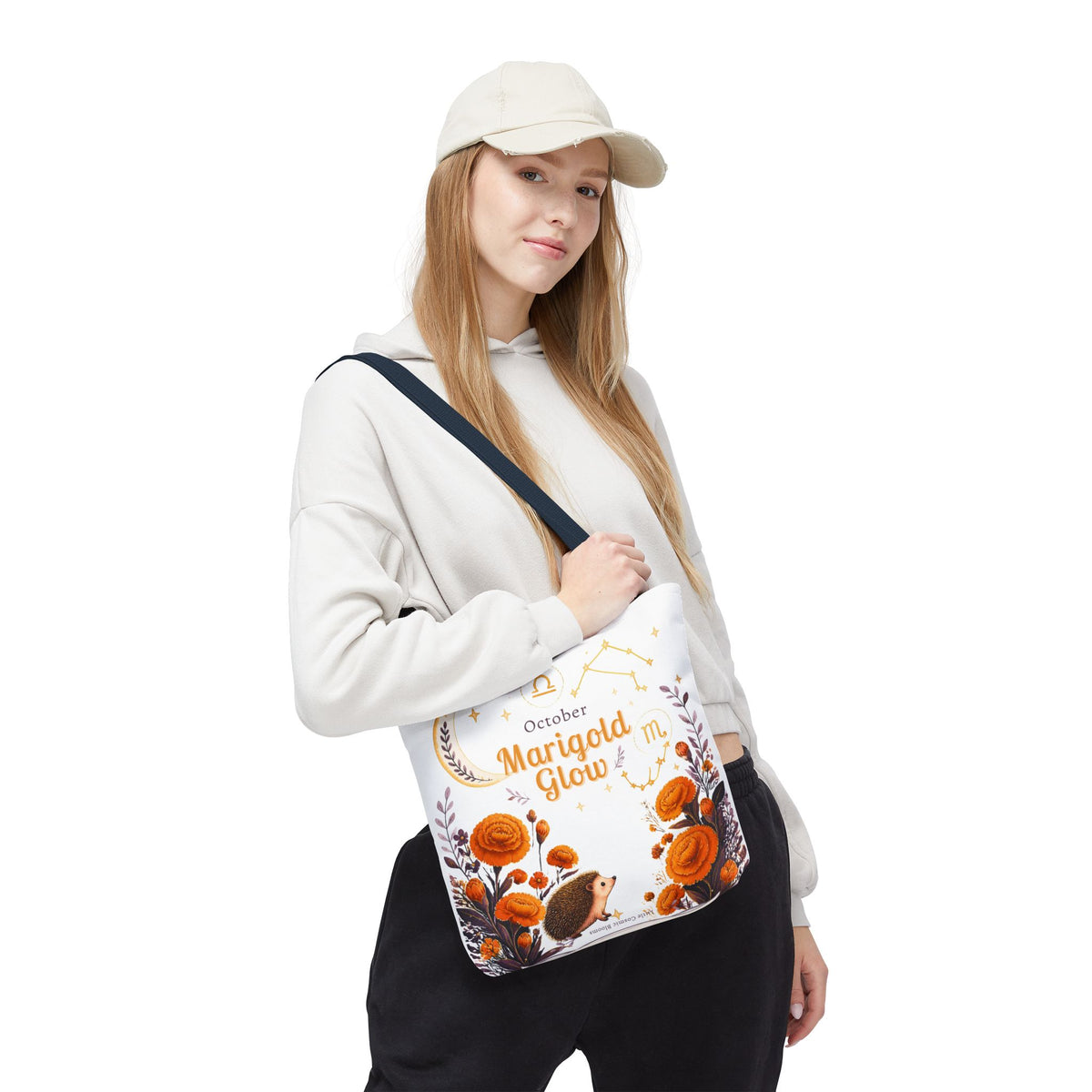 October Birth Flower - Marigold Glow Tote Bag (AOP)