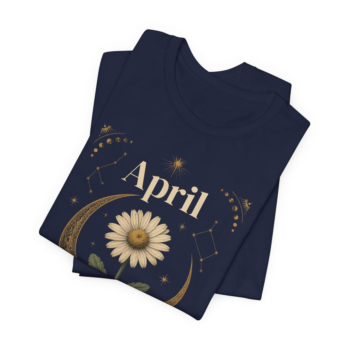 April Birth Flower Tee | Daisy Botanical Design | Birthday Gift