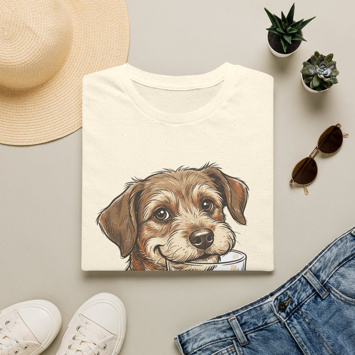 Whiskey Dog A Perfect Pairing T-Shirt | Dog & Whiskey Illustration