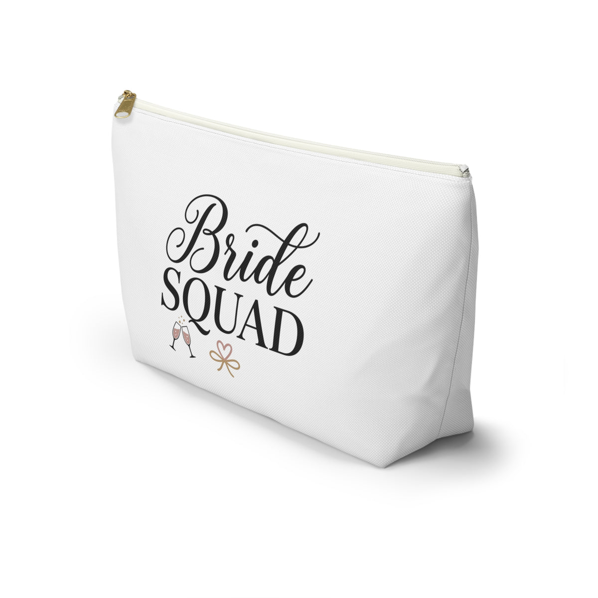 Bride Squad Accessory Pouch | T-Bottom Makeup Bag, Bachelorette Party