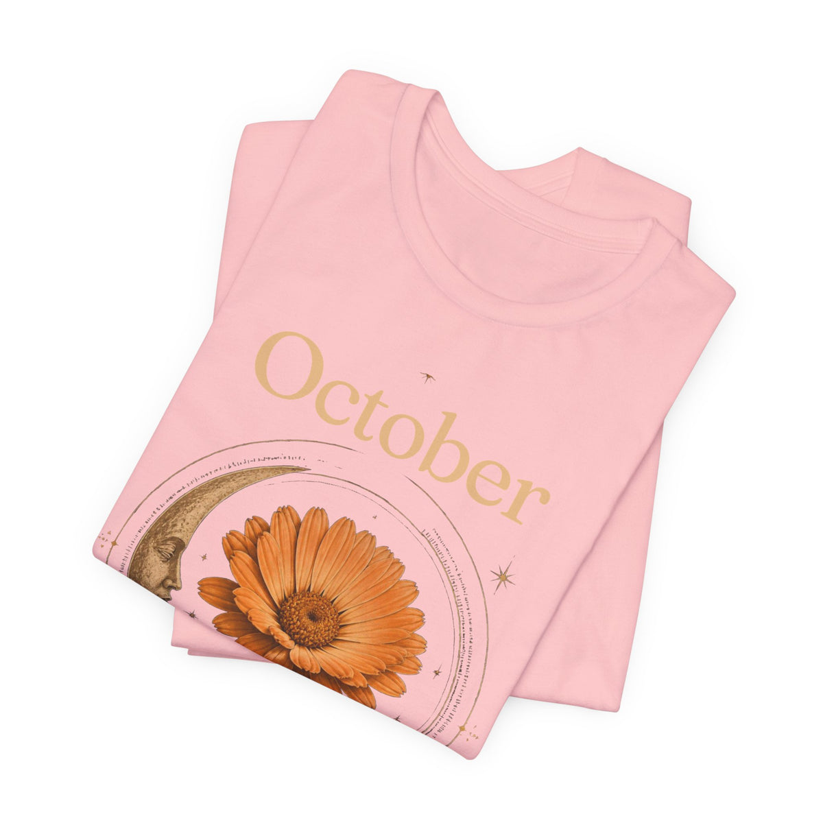 October Birth Flower Calendula T‑Shirt – Floral Birth Month Tee