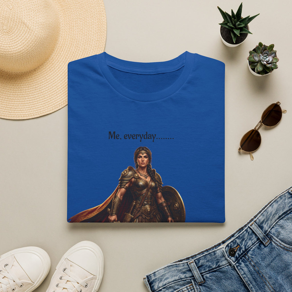 Warrior Lady T-Shirt — "Me, everyday..." Feminine Fantasy Graphic Tee