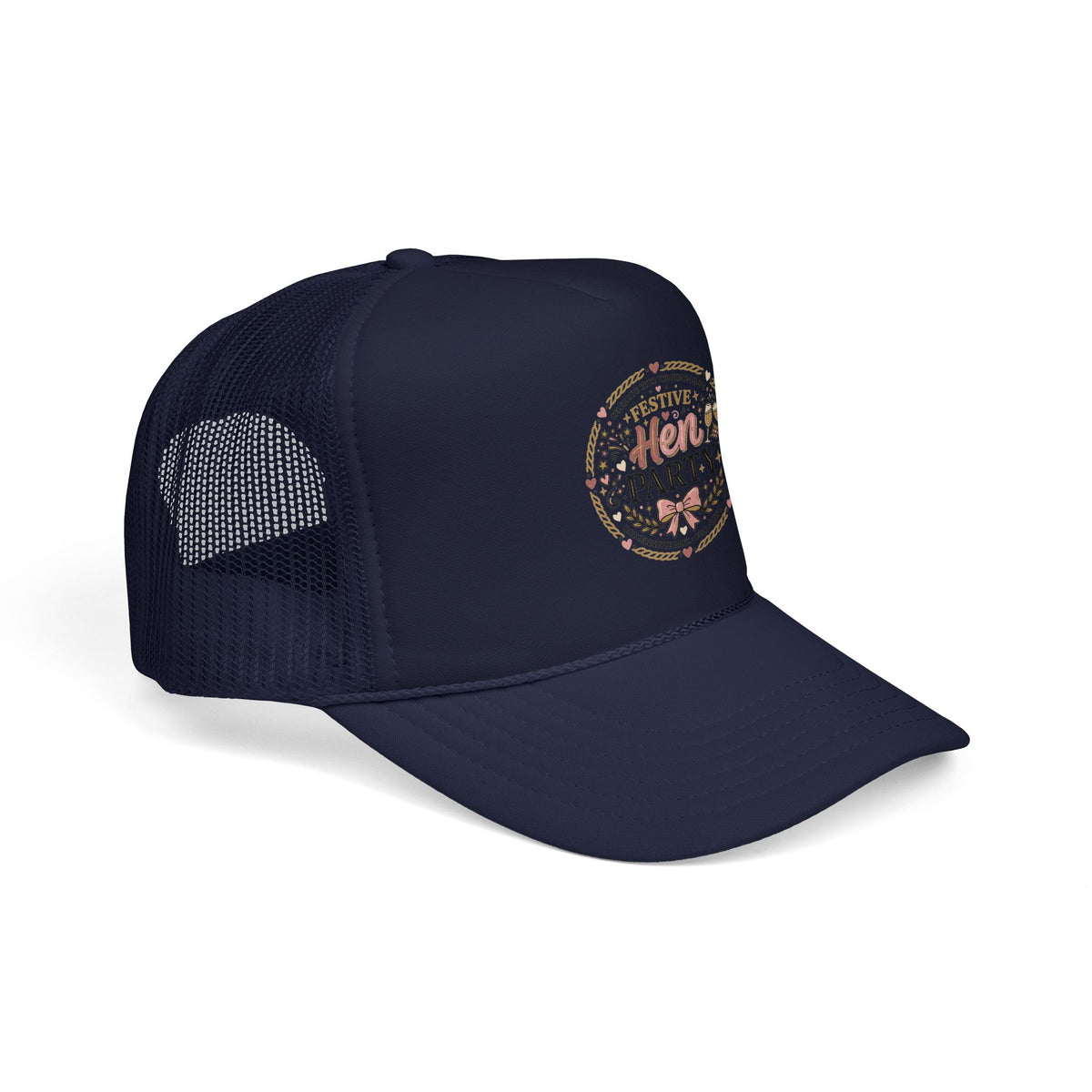 Hen Party Festive Foam Trucker Hat | Floral Wreath Design