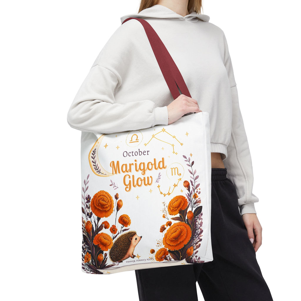 October Birth Flower - Marigold Glow Tote Bag (AOP)