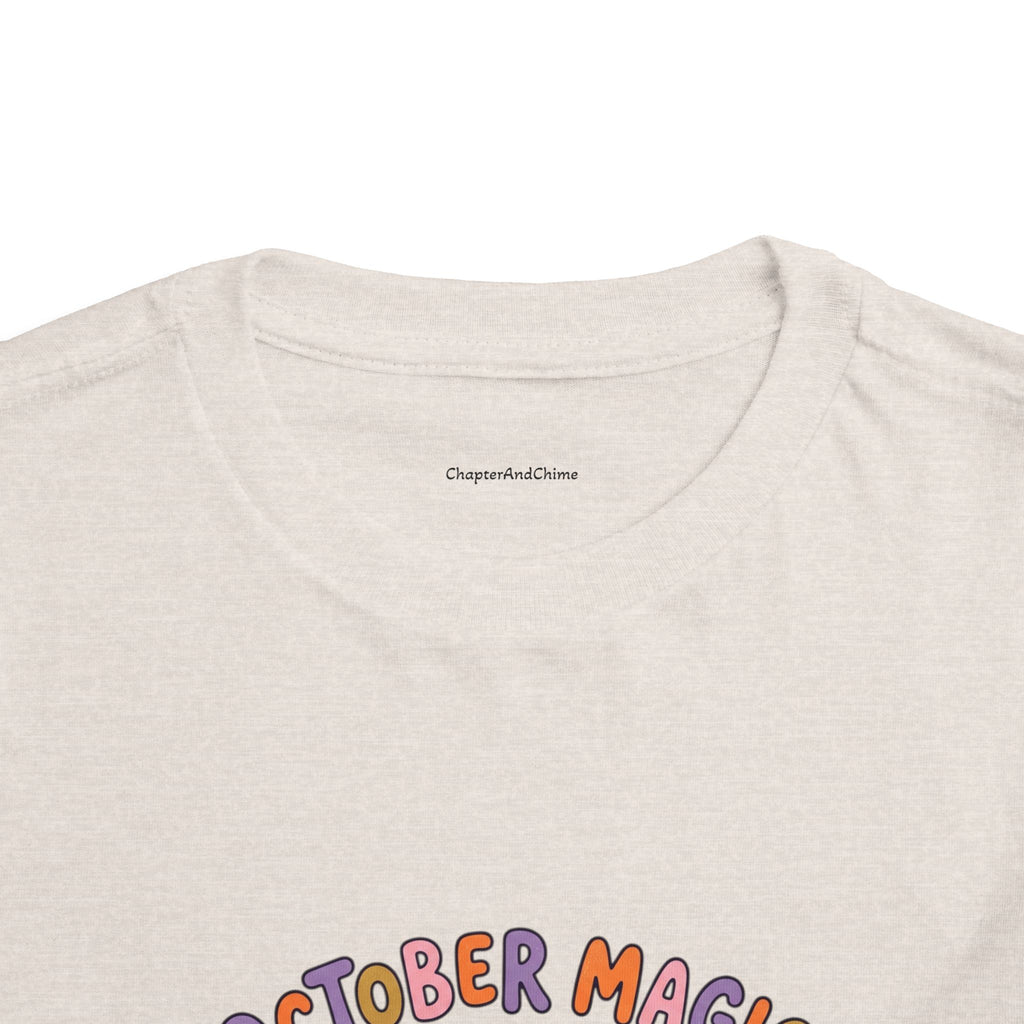 Halloween - October Magic Toddler Tee — Cute Witch Pumpkin Halloween Shirt