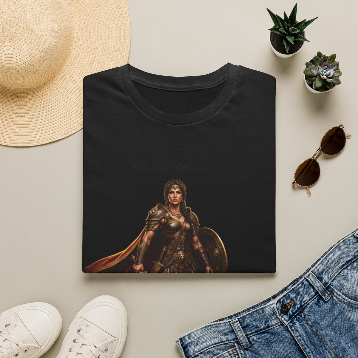 Warrior Lady T-Shirt — "Me, everyday..." Feminine Fantasy Graphic Tee