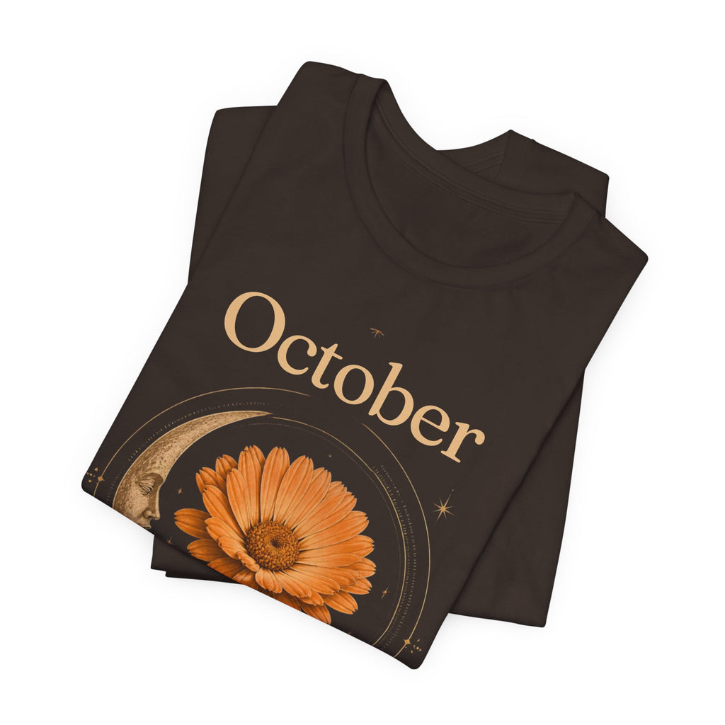 October Birth Flower Calendula T‑Shirt – Floral Birth Month Tee