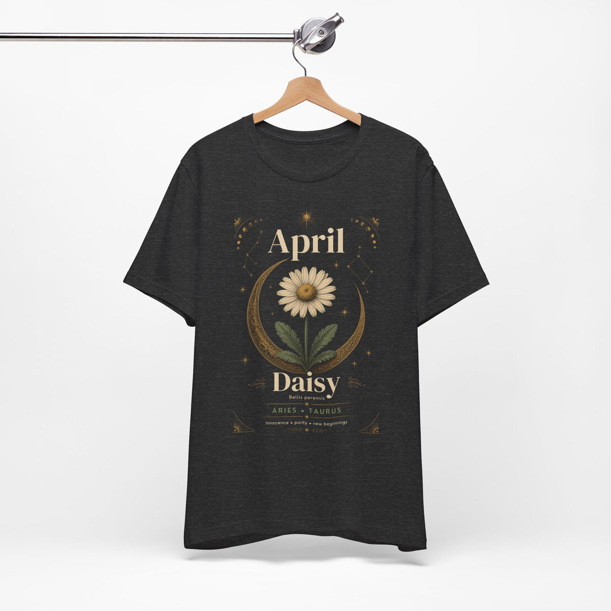 April Birth Flower Tee | Daisy Botanical Design | Birthday Gift