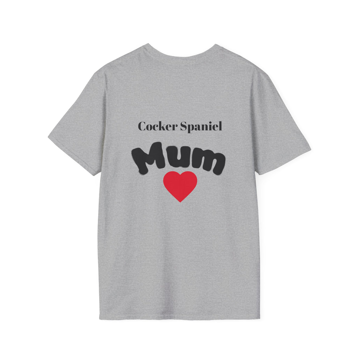 Cocker Spaniel Dog Mum T-Shirt — Dog Mom Graphic Tee with Photo Print