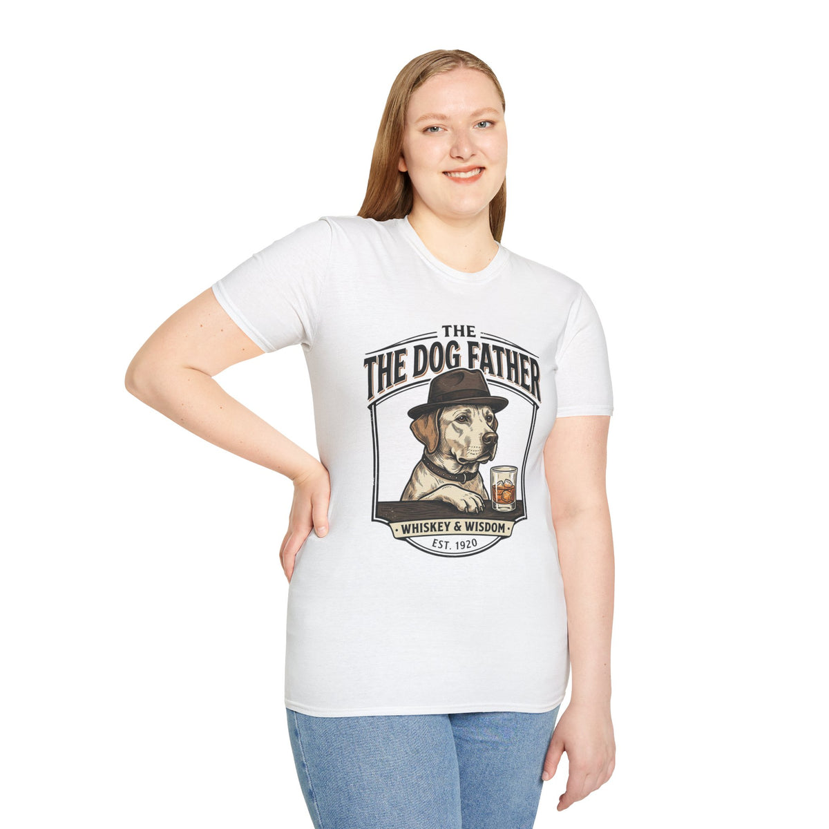 The Dog Father graphic T-Shirt | Whiskey & Wisdom dog illustration