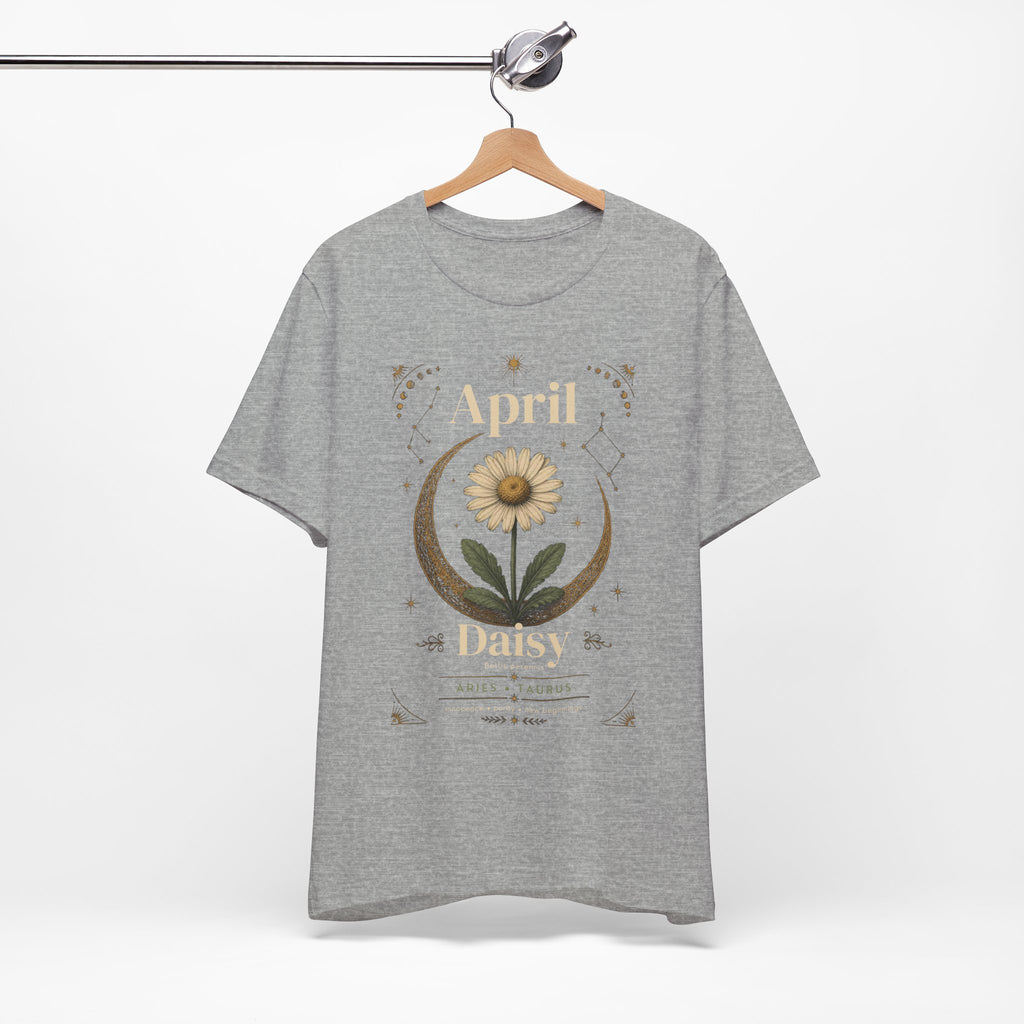 April Birth Flower Tee | Daisy Botanical Design | Birthday Gift