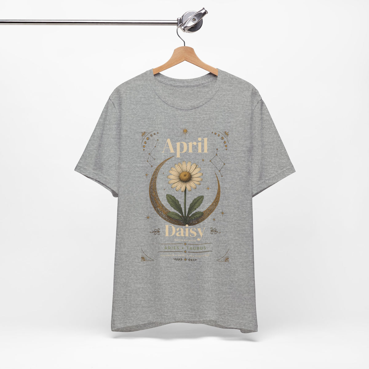 April Birth Flower Tee | Daisy Botanical Design | Birthday Gift