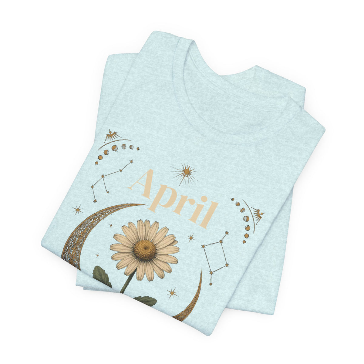 April Birth Flower Tee | Daisy Botanical Design | Birthday Gift