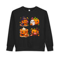 Cute Halloween Pumpkin Characters Toddler Sweatshirt | Kids Pullover