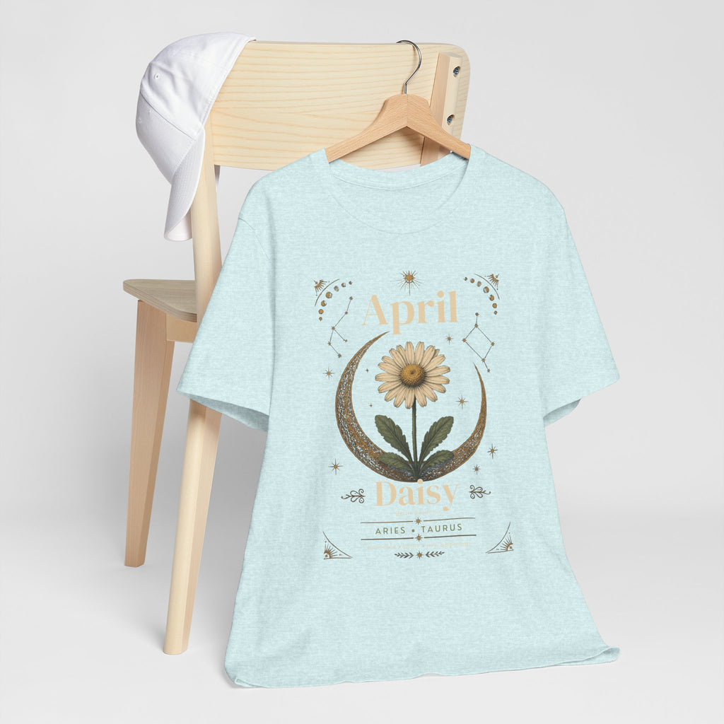 April Birth Flower Tee | Daisy Botanical Design | Birthday Gift