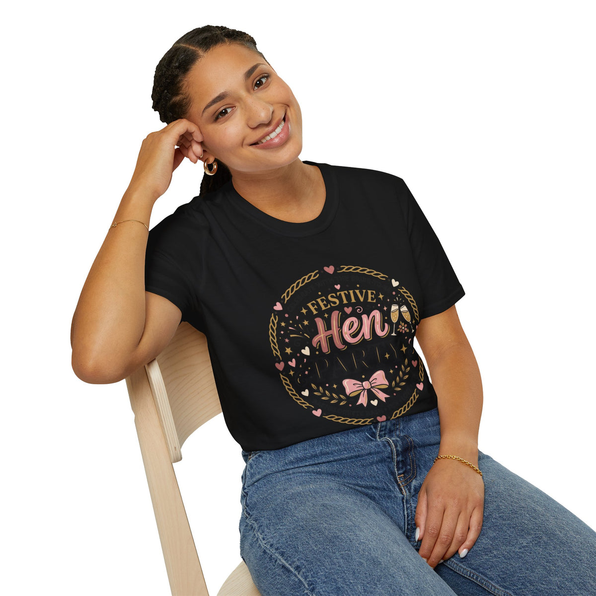 Festive Hen Party T-Shirt | Bachelorette Celebration Design