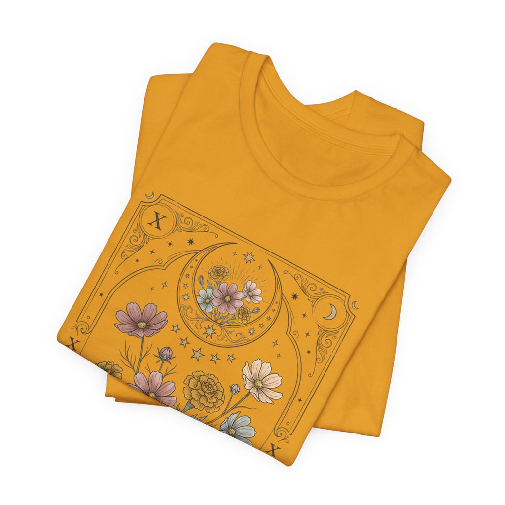 Libra & Scorpio Floral Zodiac T‑Shirt — Botanical Horoscope Tee