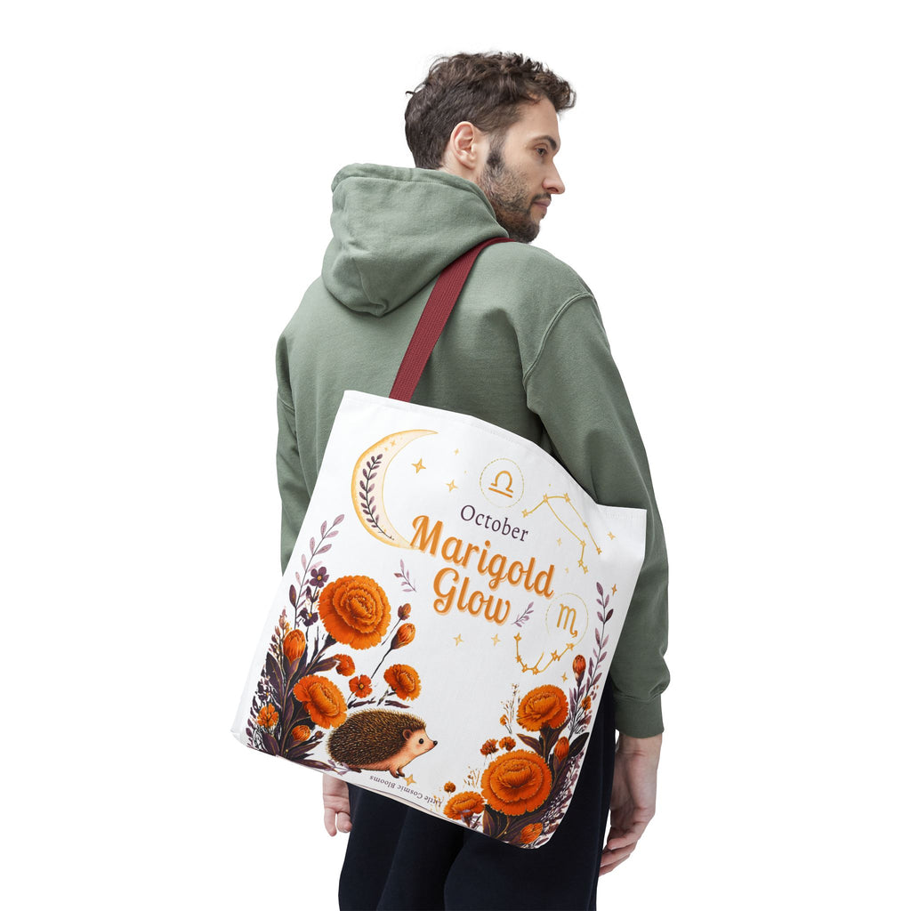 October Birth Flower - Marigold Glow Tote Bag (AOP)