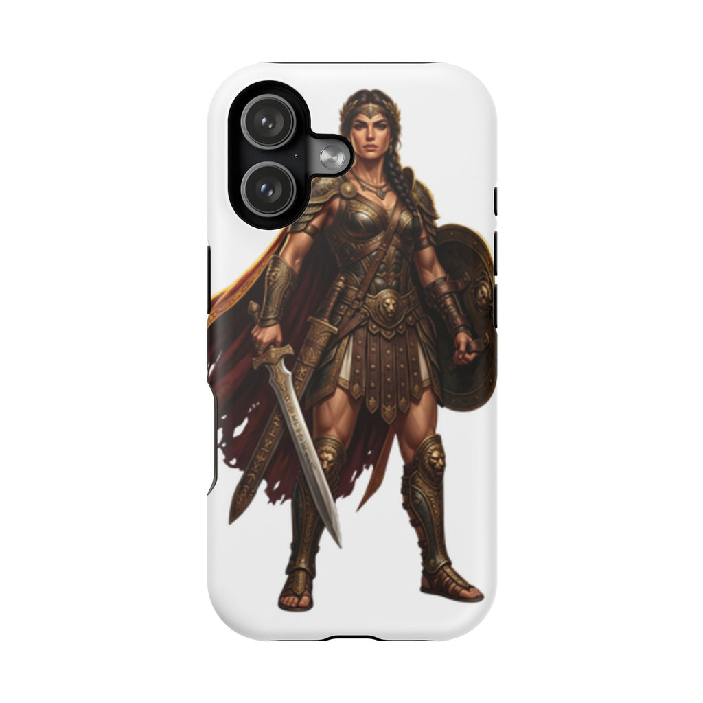 Warrior Goddess Phone Case — Impact-Resistant Magnetic Armor Case