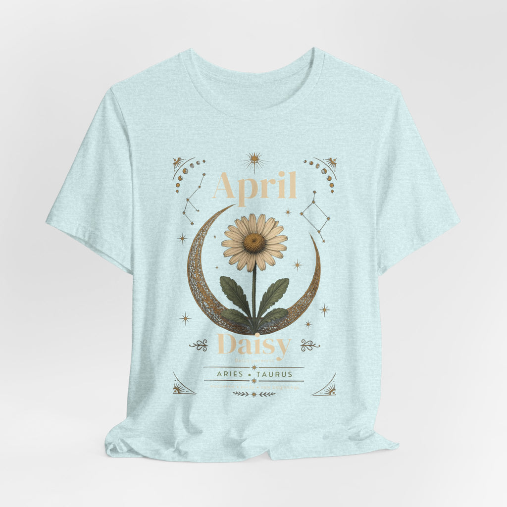 April Birth Flower Tee | Daisy Botanical Design | Birthday Gift