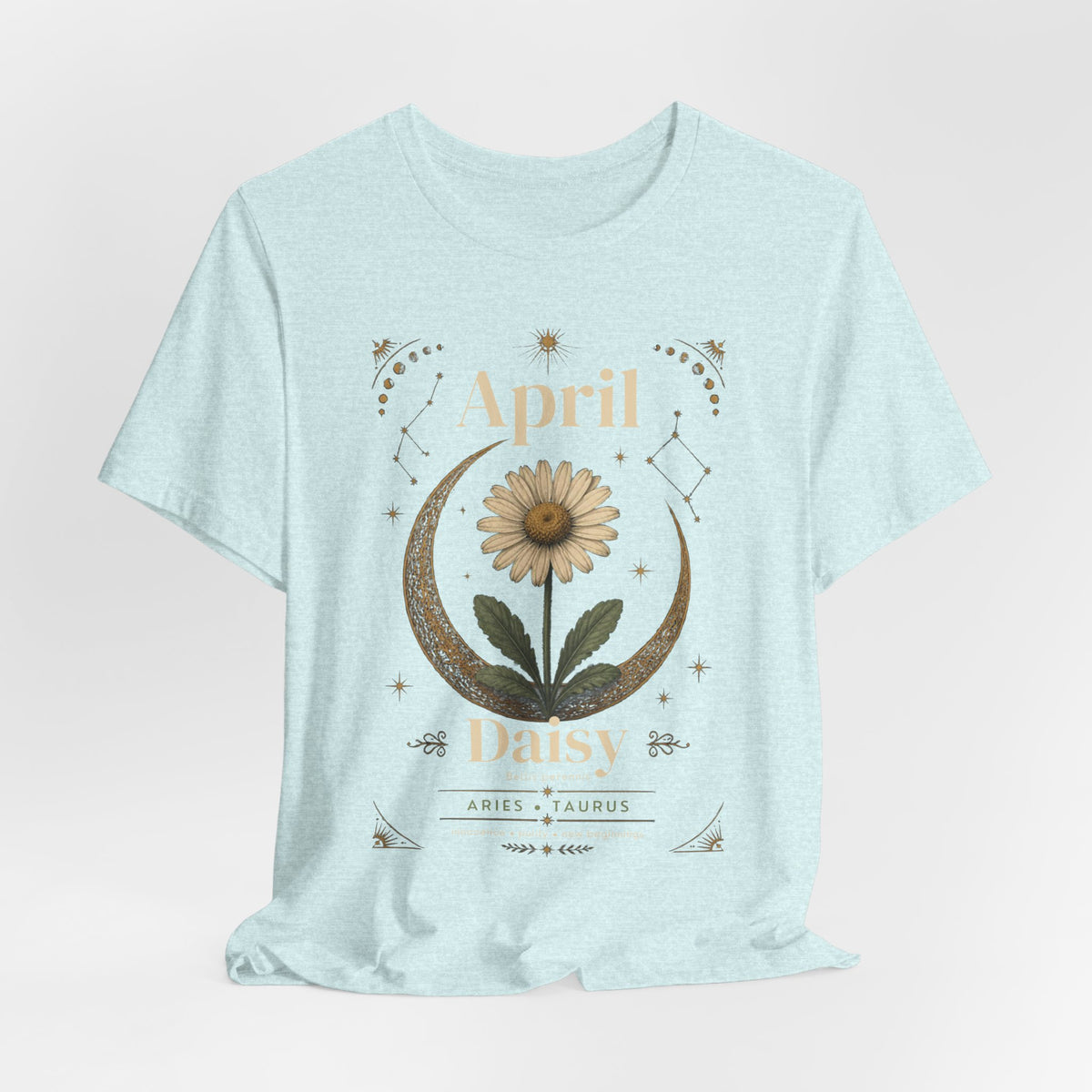 April Birth Flower Tee | Daisy Botanical Design | Birthday Gift