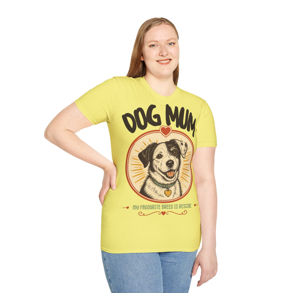 Dog Mum shirt | Rescue dog illustration T-Shirt
